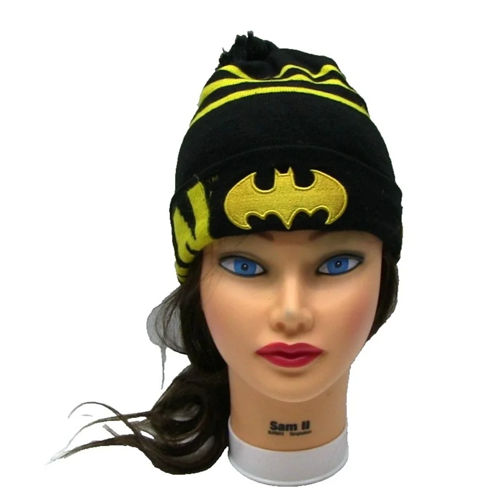 DC Comics Batman Youth Unisex Knitted Winter‎ Hat with pompom -Excellent